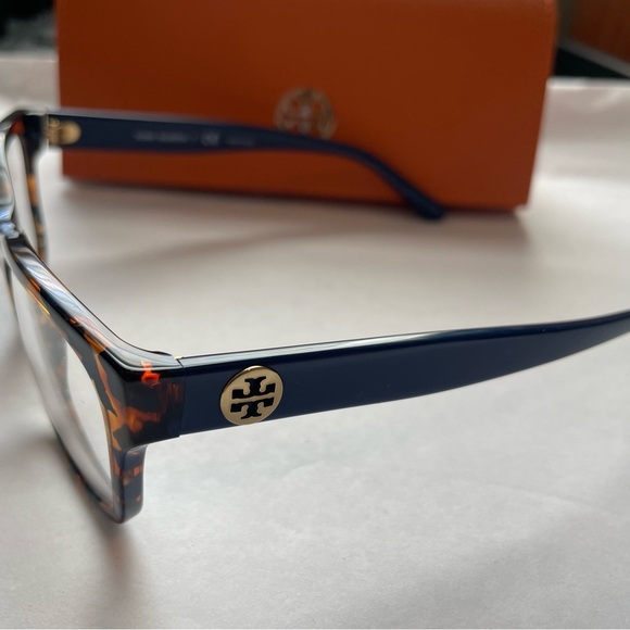 Tory Burch Eyeglasses Frames TY 2098 1757 Blue Brown Tortoise Square 50-18-140 - Picture 9 of 16